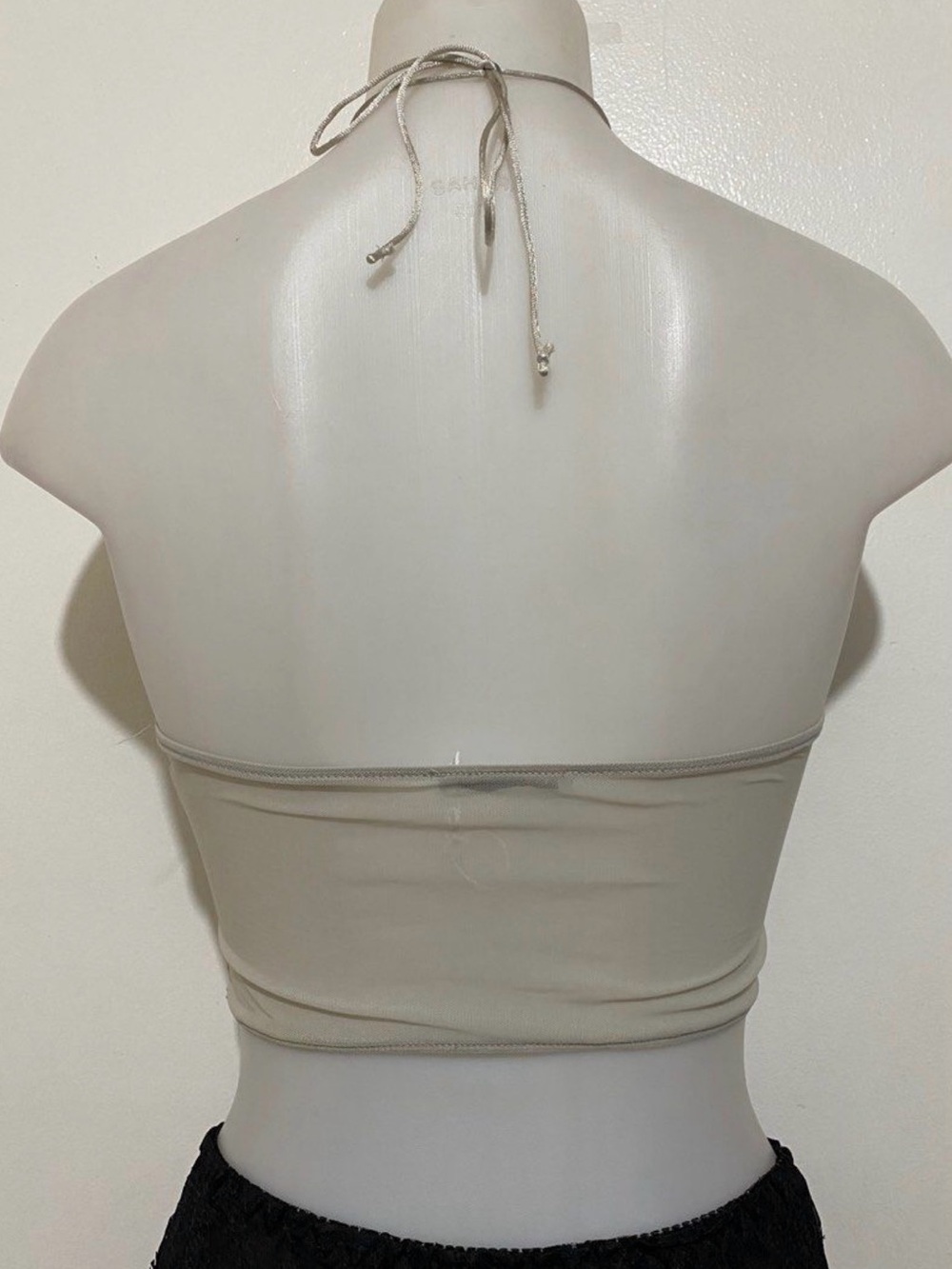 Zara Silver Rhinestone Halter Top - Picture 2 of 3